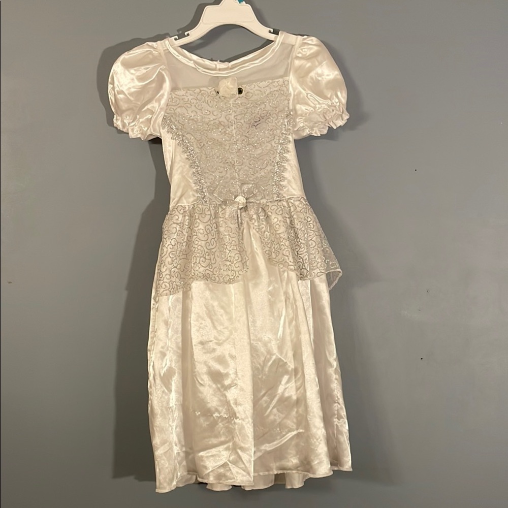 White Embellished Tiered Babydoll Costume